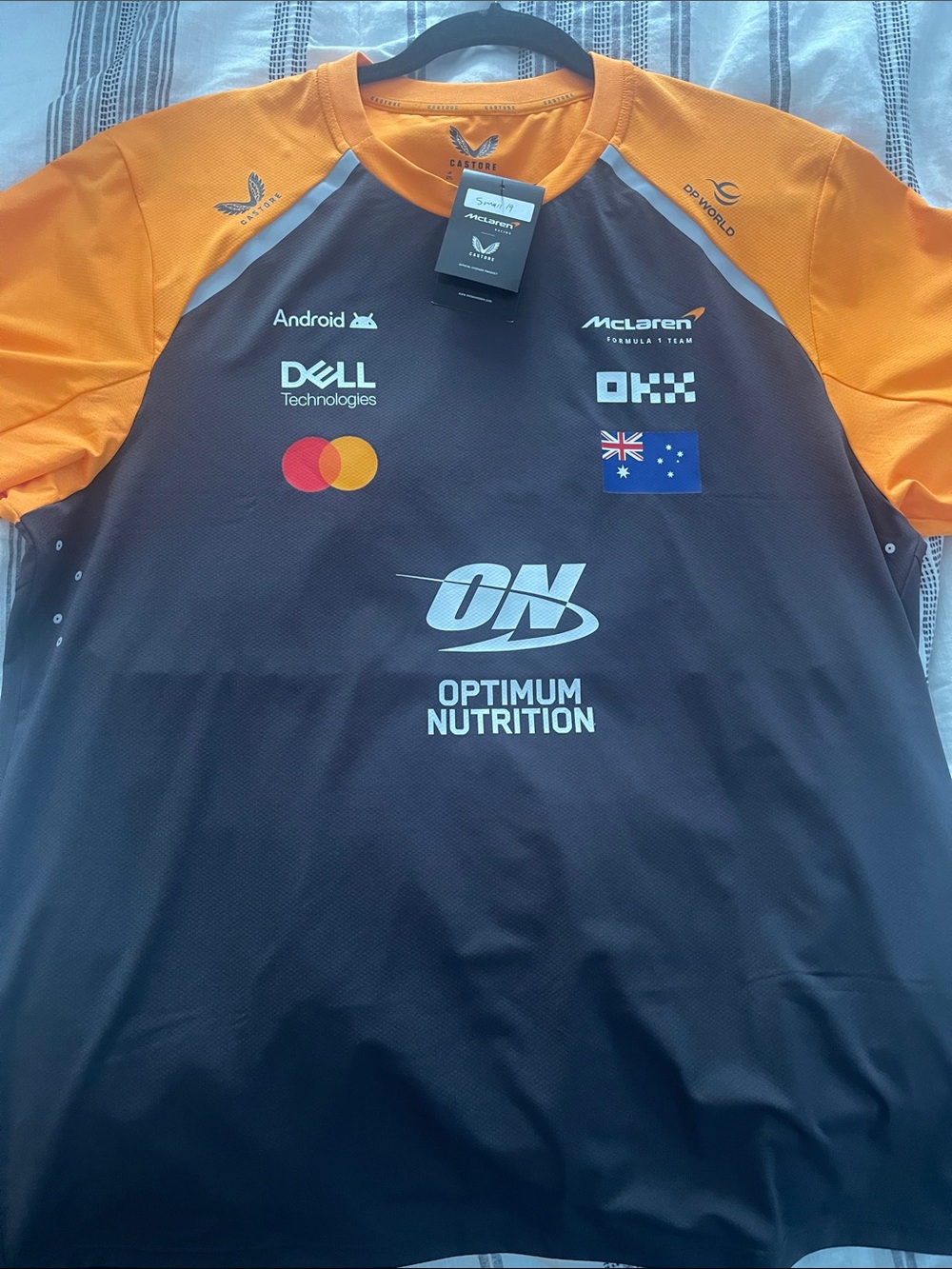 McLaren Men’s Orange & Black Team Jersey - Optimum Nutrition
